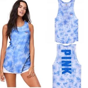 Pink VS Tie Dye Muscle Tee